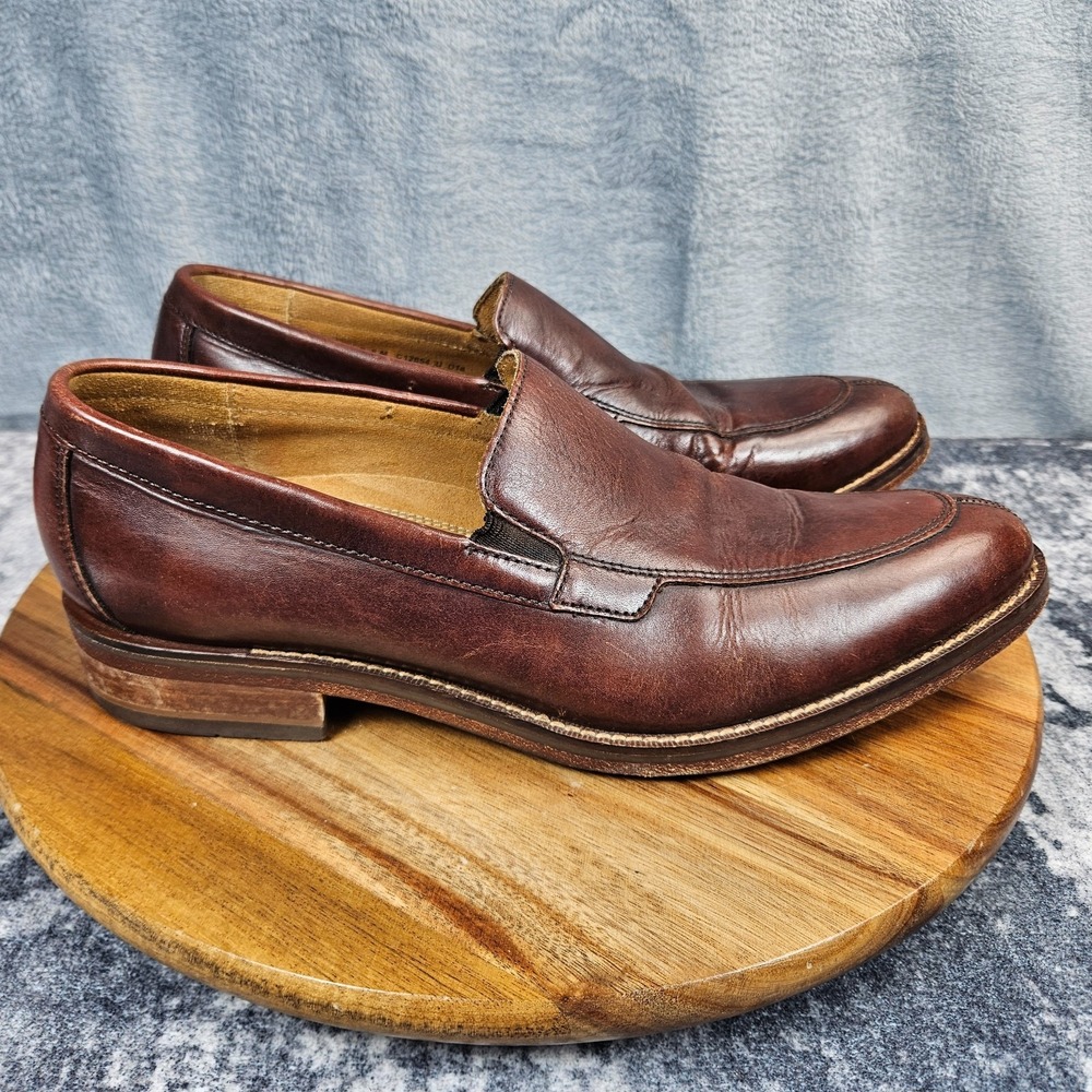 Cole Haan Madison Split Venetian Shoes Men's 8 M Brown Leather Loafers Slip On